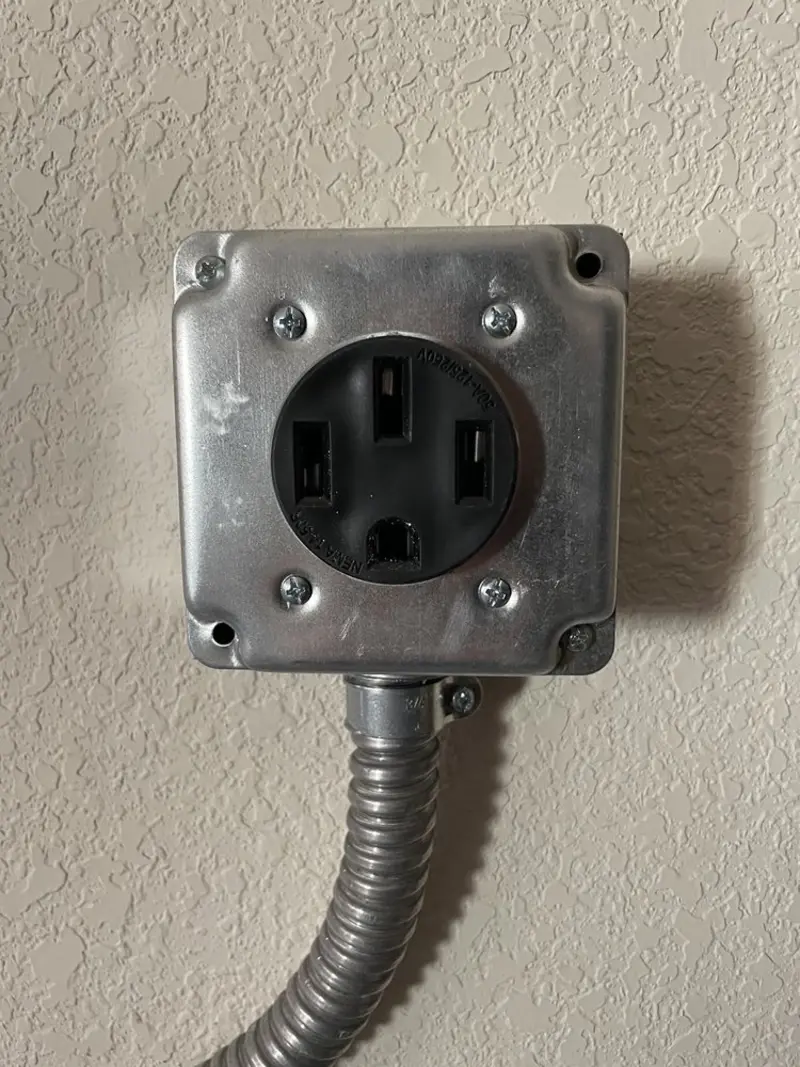 NEMA 14-50 outlet installed for Smart Home Electrical in Belleair